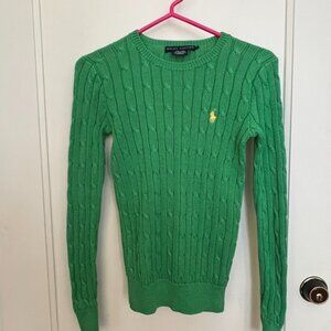 Ralph Lauren - Size Small - Cable Knit Sweater - 100% Pima Cotton